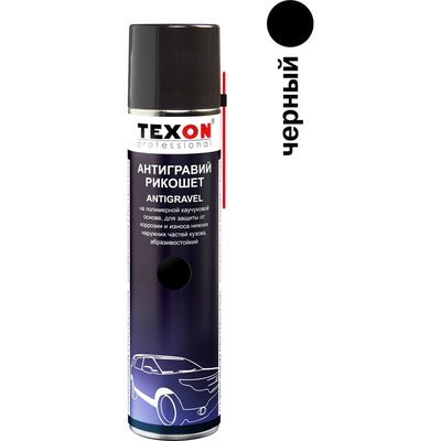 Антигравийное покрытие TEXON Proffesional Рикошет черный, 400мл аэр. баллон 1111261 ТХ181407