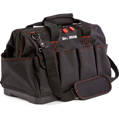 Сумка для инструмента с пластиковым дном с ремнем Dr.IRON 420x235x270 мм DR1025