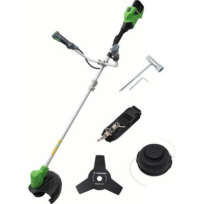 Аккумуляторный бесщеточный триммер TRUEGREEN 2х20 В без аккумулятора и ЗУ, леска/нож TG8A228
