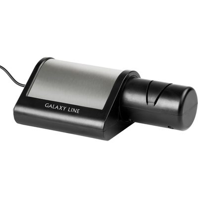 Электрическая точилка для ножей Galaxy LINE GL 2443, черный с серебристым, 18 Вт, для металлич-х, кухонных, керамических, спортивных, складных ножей 7021224430