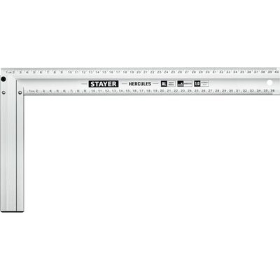 Жесткий столярный угольник STAYER Hercules 400 мм 3432-40