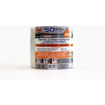 Строительная самоклеящаяся сетка SDM SD-GLASS Professional 100мм х 45м повышенной прочности 00-00001614