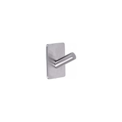 Крючок RIDDER 45x45x32 одинарный, нержавеющий, матовый, самоклеящийся, 2шт. 131040700