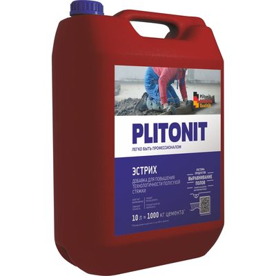 Комплексная добавка для производства полусухой стяжки PLITONIT Эстрих-10 Н002281