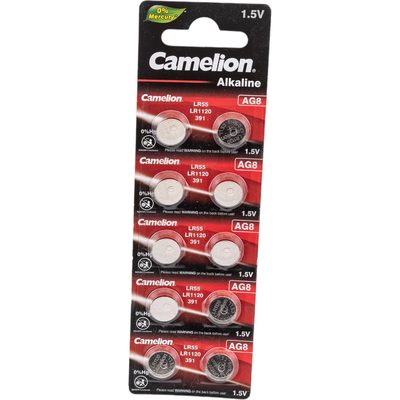 Батарейка для часов Camelion G8 BL-10 Mercury Free AG8-BP100Hg 391A/LR1120/191 12816